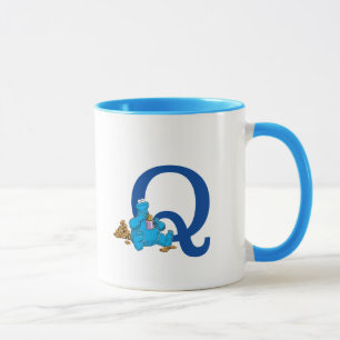 Vintages Cookie-Monster zum Essen von Cookies Mono Tasse