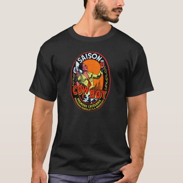 Vintages Cowboy-Ale T-Shirt (Vorderseite)