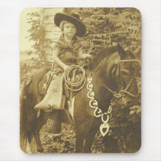VINTAGES COWGIRL MOUSEPAD (Vorne)