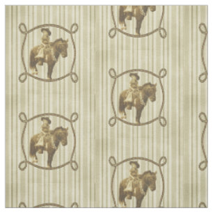 Vintages Cowgirl-Western-Rodeo Stoff