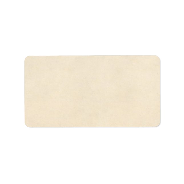 Vintages Cremapapier Antiquitätenpapier Adressaufkleber (Vorne)