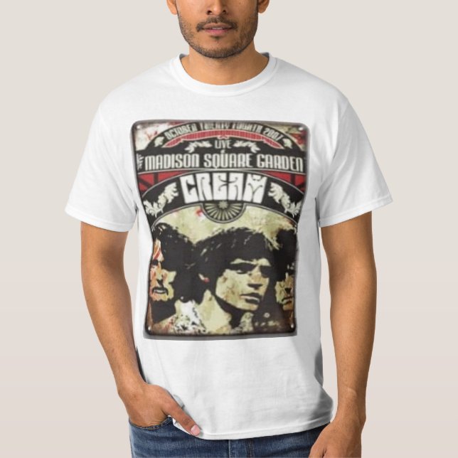 Vintages Creme Band Poster T Shirt (Vorderseite)