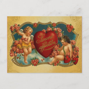 Vintages Cupid Valentine Feiertagspostkarte