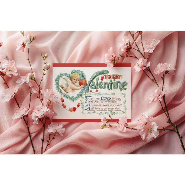 Vintages Cupid Valentine Postkarte (Von Creator hochgeladen)