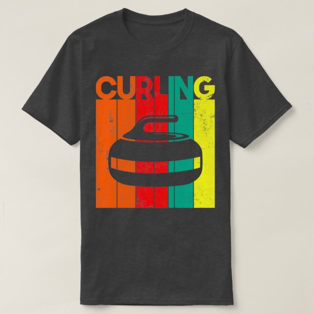 Vintages Curling T-Shirt (Design vorne)