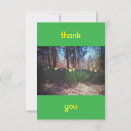 Vintages Daffodil Dankeschön Karte