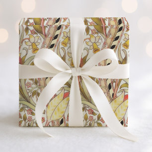 Vintages daffodisches Blumenmuster Geschenkpapier