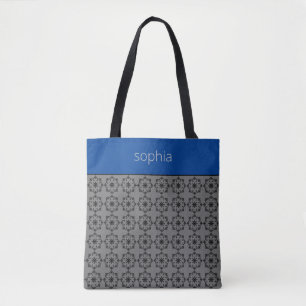 Vintages Damask-Muster Tasche