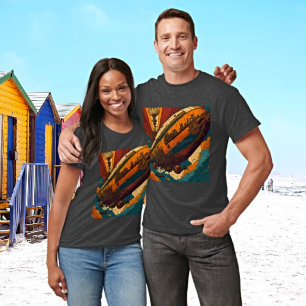 Vintages Dampfflugschiff-Adventure T-Shirt