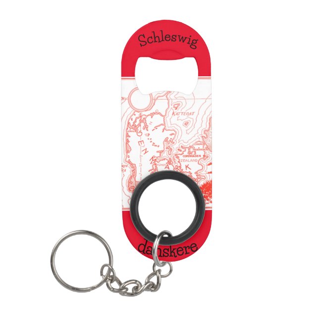 ‚Vintages Dänemark‘ Mini Flaschenöffner (Vorderseite)