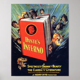 Vintages Dante's Inferno Cinema Poster