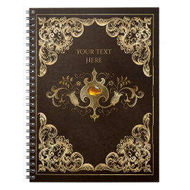 Vintages Dark Academia Book Cover Notebook Notizblock