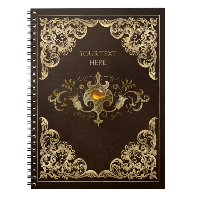 Vintages Dark Academia Book Cover Notebook Notizblock (Vorderseite)