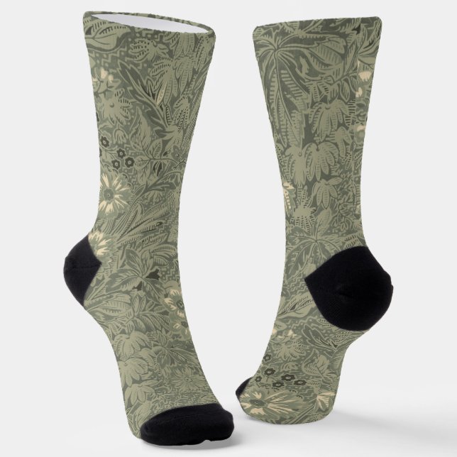 Vintages Dekorationsmuster rustikales botanisches  Socken (Gewinkelt)