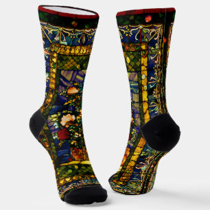 Vintages dekoratives, bleihaltiges Glas Socken