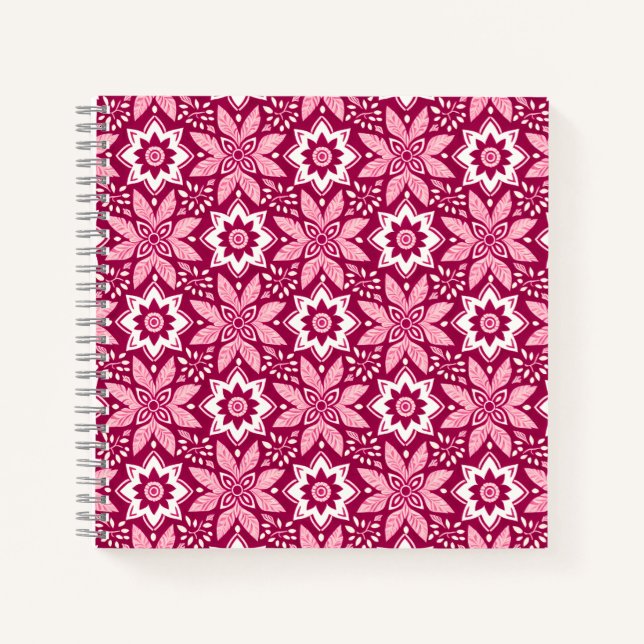 Vintages dekoratives Muster Notizbuch (Vorderseite)