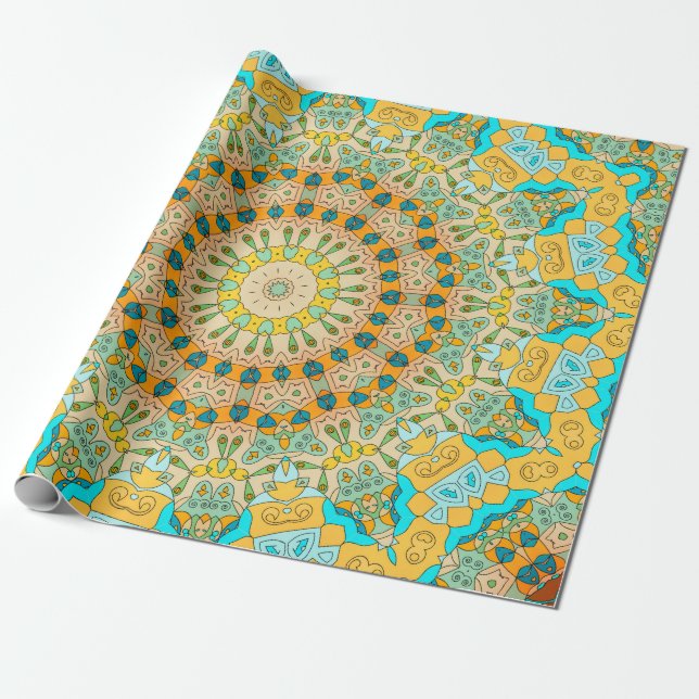 Vintages Dekormuster. Islam, Arabisch, Indisch, Geschenkpapier (Ungerollt)