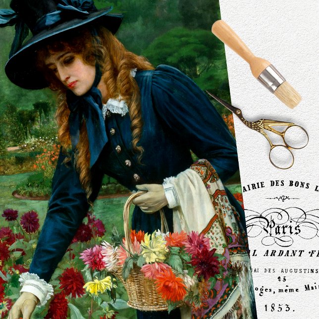 Vintages Dekoupage Tissue Paper Seidenpapier (Von Creator hochgeladen)