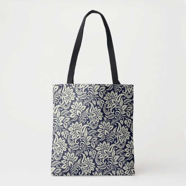 Vintages Design des indischen Blumengrunds Tasche (Vorderseite)