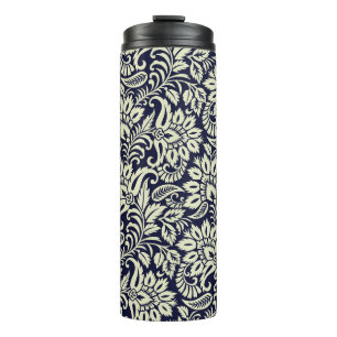 Vintages Design des indischen Blumengrunds Thermosbecher