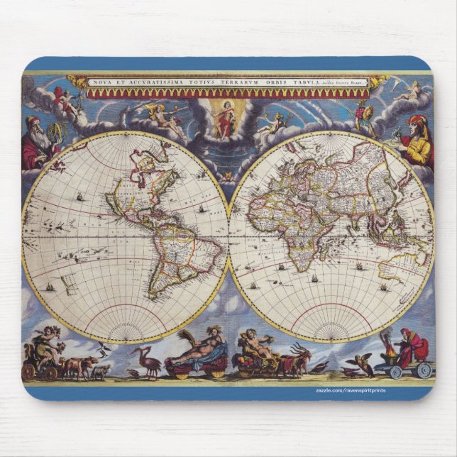 Vintages Design für Geschichtsliebhaber der Alten  Mousepad (Vorne)