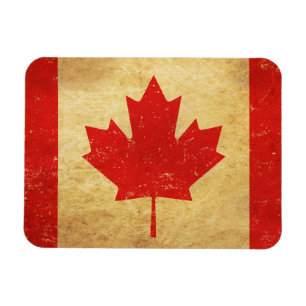 Vintages Design für Kanada-Flagge Magnet