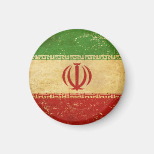 Vintages Design-Magnet für Iran-Flagge Magnet