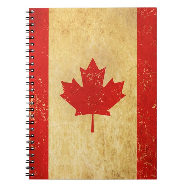 Vintages Design-Notebook für Kanada Notizblock (Vorderseite)