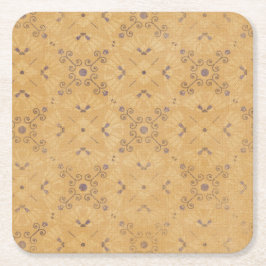 Vintages Design Rechteckiger Pappuntersetzer