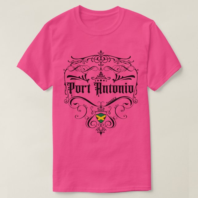 Vintages Design von Port Antonio T-Shirt (Design vorne)