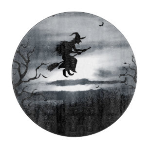 Vintages Design zu Halloween Schneidebrett