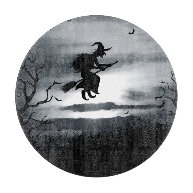 Vintages Design zu Halloween Schneidebrett (Vorderseite)
