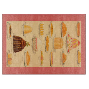 Vintages Dessertbrett Schneidebrett