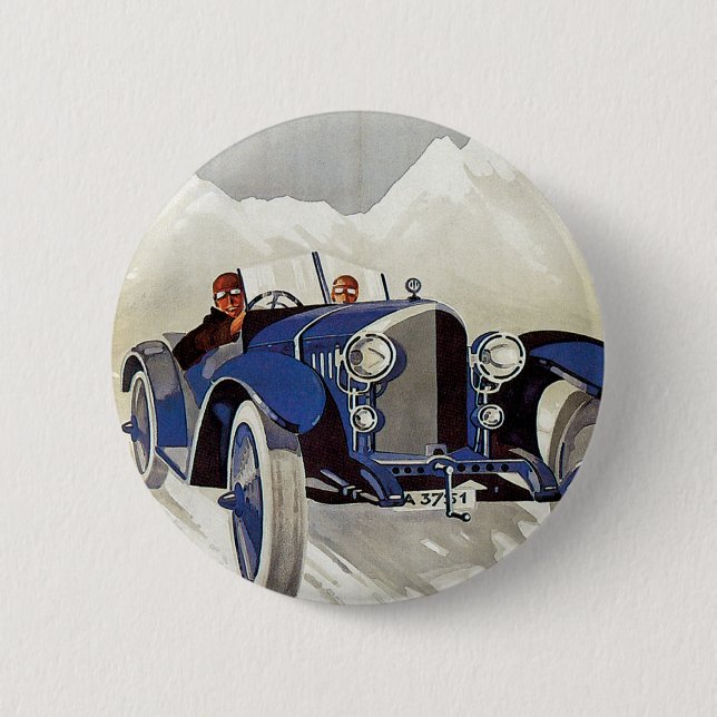 Vintages deutsches Rennrennen Button (Vorderseite)