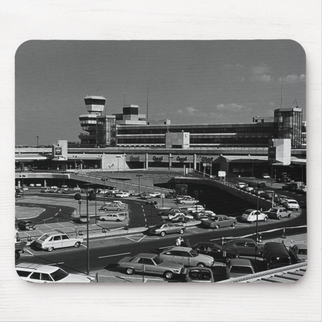 Vintages Deutschland Berlin Der Flughafen Tegel 19 Mousepad (Vorne)