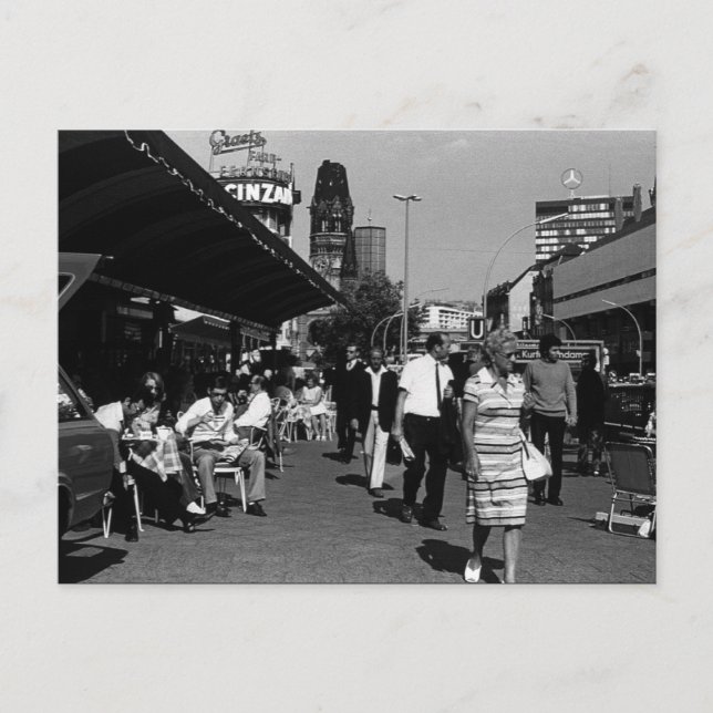 Vintages Deutschland Berlin Kurfürstendamm Postkarte (Vorderseite)