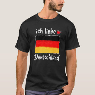 Vintages Deutschland Flaggenstolz auf Männer Fraue T-Shirt