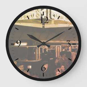 Vintages Deutschland München Bahnhof Marienplatz G Große Wanduhr