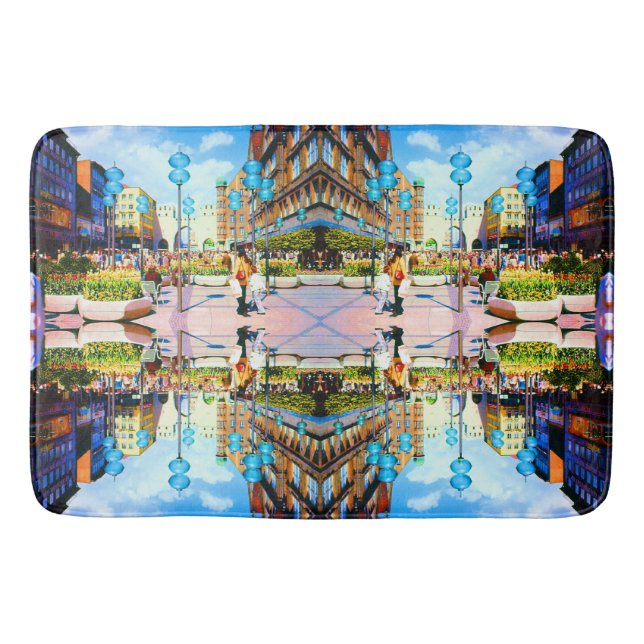 Vintages Deutschland München Towngate Karistor Badematte (Vorderseite)