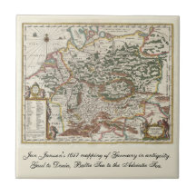 Vintages Deutschland Ostsee-Karte