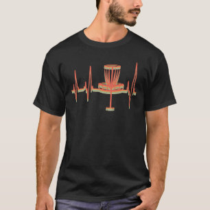 Vintages Disk Golf Heartbeat Golf Frolf Friseur T-Shirt