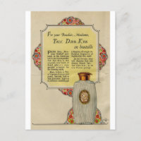Vintages Djer Kiss Talc Pulver ad 1924