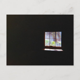Vintages Dokumentfenster Postkarte