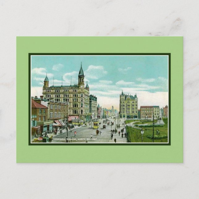 Vintages Donegall quadratisches Nordbelfast Postkarte (Vorderseite)