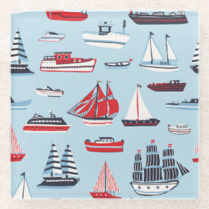 Vintages Doodle-Muster Glasuntersetzer