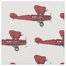 Vintages Doppeldecker-Flugzeug-Gewebe