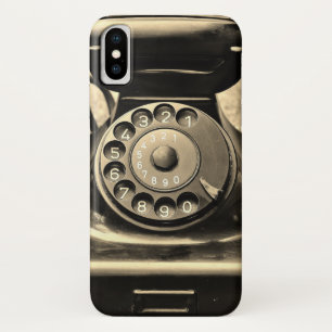 Vintages Drehtelefon iphone x iPhone X Hülle