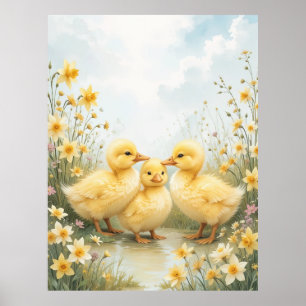 Vintages Duckling Trio Pasta Poster