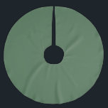 Vintages dunkelgesättigtes grünes Retro Polyester Weihnachtsbaumdecke<br><div class="desc">Vintages dunkles gesättigtes Grün. Perfektes Grün für die Ferien.</div>