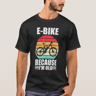 Vintages E-Bike, weil ich alt bin eines der e-Bike T-Shirt